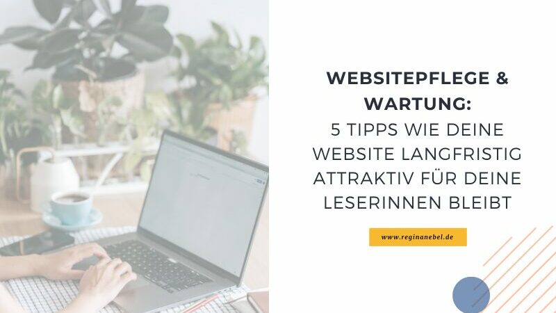 Wartung und Websitepflege neben der Selbstständigkeit