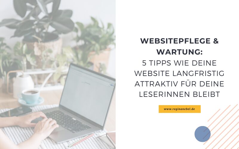 Wartung und Websitepflege neben der Selbstständigkeit